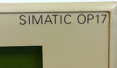Siemens 6AV3617-1JC30-0AX1 SIMATIC OP17 DP12 Operator Interface Panel
