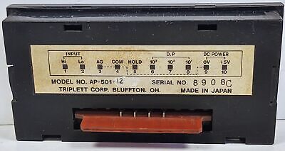 Triplett AP-501-12 4 Digit Digtal Panel Meter