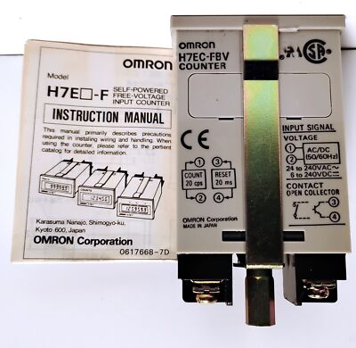 Omron H7EC-FBV 24-240 V AC Digital Totalizer Counter W/ LCD Display