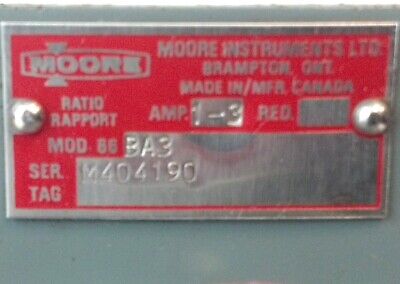 Moore 66BA3 1/4" NPT Series 66 1:3 Amplifying Pneumatic Relay
