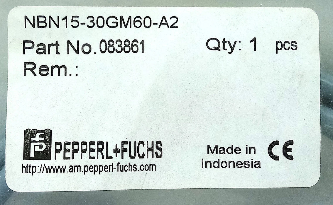 Pepperl Fuchs NBN15-30GM50-A2 83861 10-30 V DC Inductive Proximity Sensor