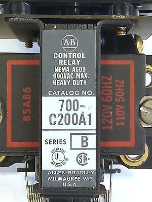 Allen-Bradley 700-C200-A1 110/120 V AC 50/60 Hz Industrial Control Relay