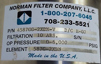 Norman 4587GG-2XDN-V High Pressure (6K psi