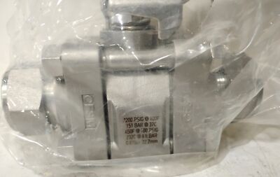 Swagelok SS-65TS16 1 in 2200 PSIG Stainless Steel Ball Valve Assembly