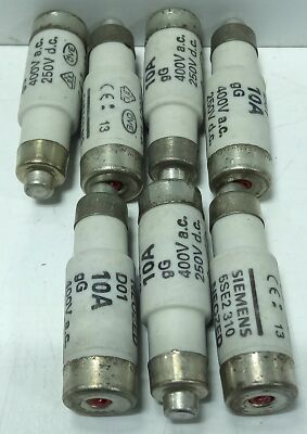 Siemens 5SE2310 NEOZED 400 V AC 10 A Ceramic Fuse Link