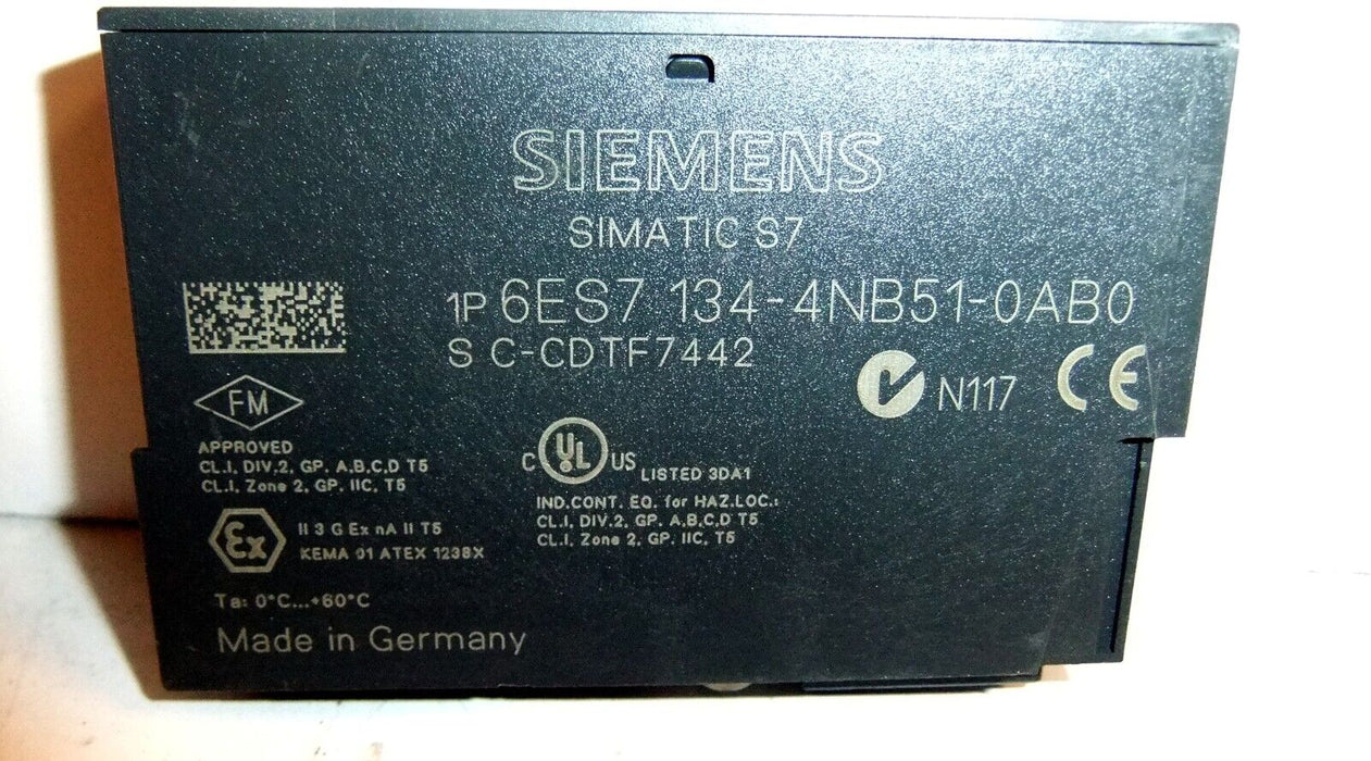Siemens 6ES7134-4NB51-0AB0 PLC Input & Output Module
