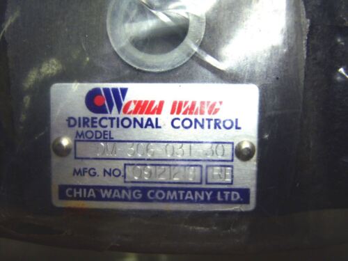 Chia Wang Directional Control Valve DM-3C6-03T-30