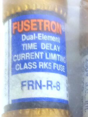 Bussmann FRN-R-8 250VAC/125VDC 8 A Class RK5 Current-Limiting Time-Delay Fuses