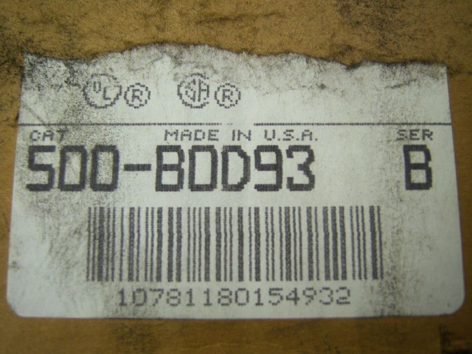 Allen-Bradley Contactor Sz 1 500-BOD93