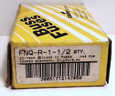 Bussmann FNQ-R-1-1/2 600 V AC 1.5 A Current-Limiting Time-Delay Fuses