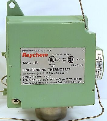 RAYCHEM AMC-1B 125/250/480 V AC 22 A NEMA 4X 25¬∞F-325¬∞F Line-Sensing Thermostat