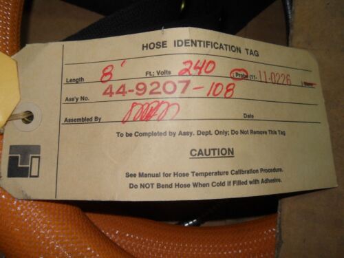 1 GRACO 44-9207-108 HEATED ADHESIVE DELIVERY HOSE