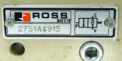 Ross Controls 2751A4915 1/2 in NPT Female Pilot Operated Check Valve