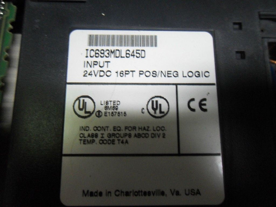 Ge Fanuc Rack 9 Cards IC693ALG390D HE693THM406D IC693ALG220F Power Supply