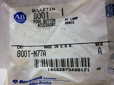 Allen-Bradley 800T-N77A LED Amber Panel Indicator Lamp