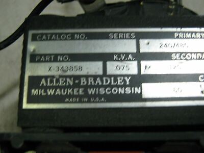 Allen-Bradley X-343858 Transformer