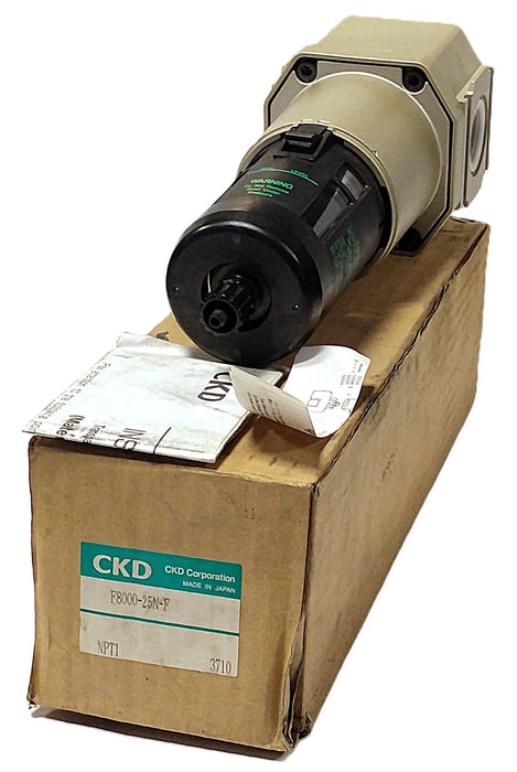 CKD F8000-25N-F 150 psi 1 in NPT 5 Micron Compressed Air Filter Assembly