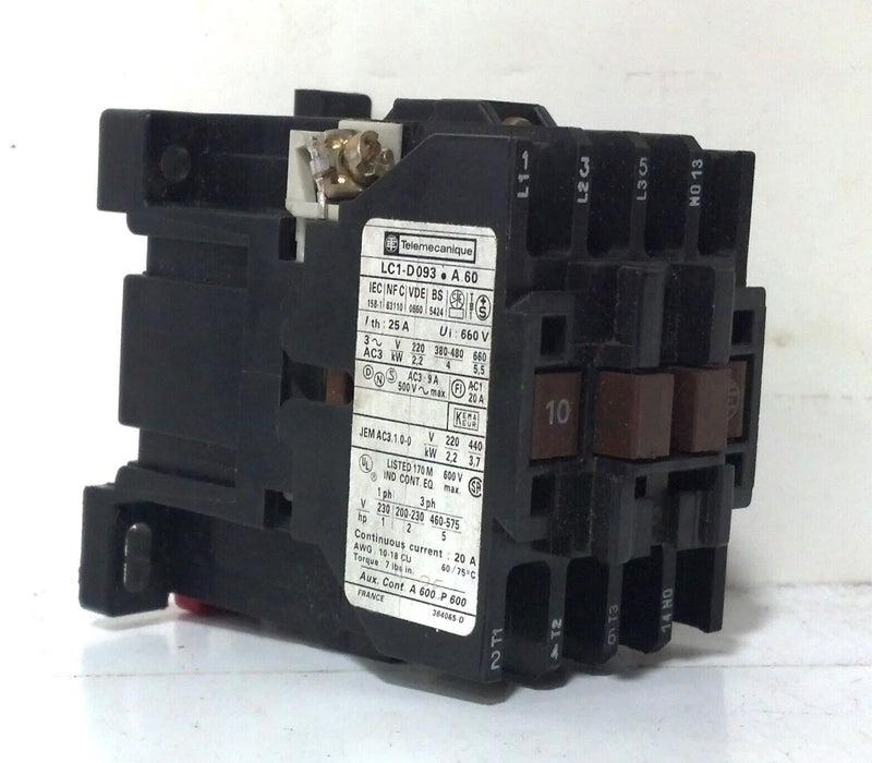 Telemecanique LC1-D093-A60 24 V Contactor