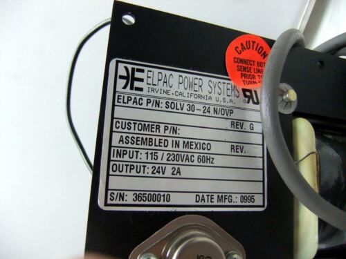 Elpac Power Supply Solv30-24 N/Ovp 24Vdc