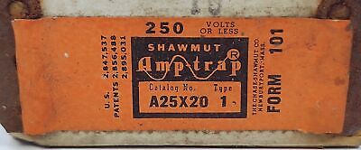 Gould Shawmut A25X20-1 Amptrap Form 1 250 V 20 A Current-Limiting Fuse