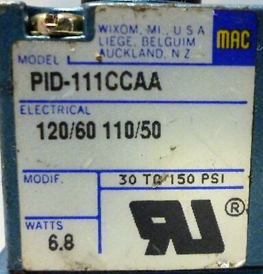 MAC Valves PID-111CCAA Solenoid Valve