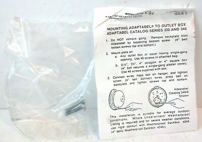 Edwards Signaling 340-4N5 120 V AC 4" Adaptabel Vibrating Bell
