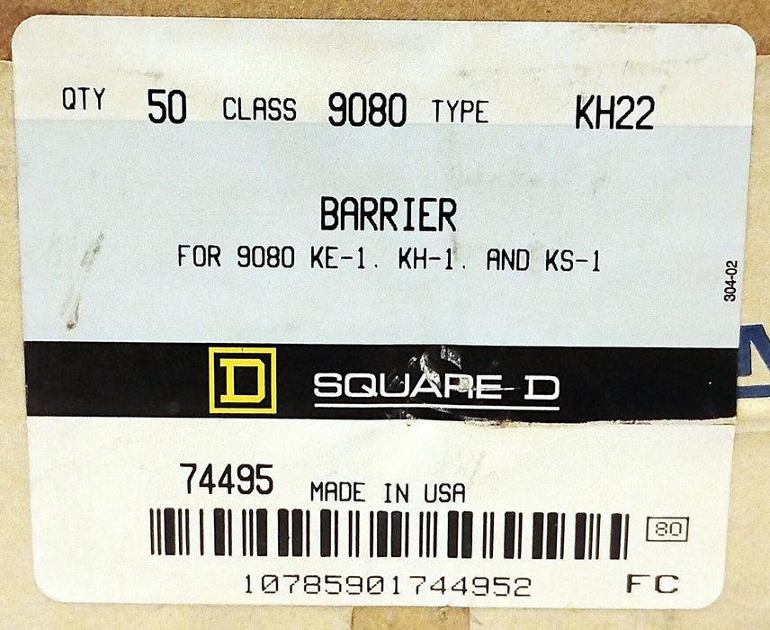 Square D 9080-KH22 Terminal Block Barriers