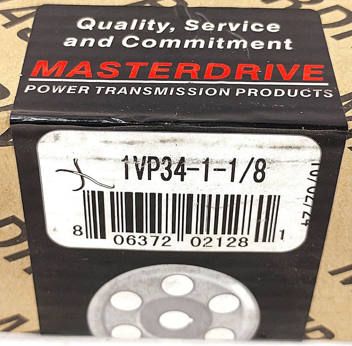 MASTERDRIVE 1VP34-1-1/8 Single Groove Variable Speed Pulley w/ 1-1/8 in Bore