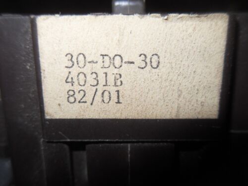 Honeywell FASCO 30-DO-30 Contactor