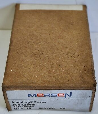 Box of 10 Mersen ATQR6 6 A 600 VAC Fuses
