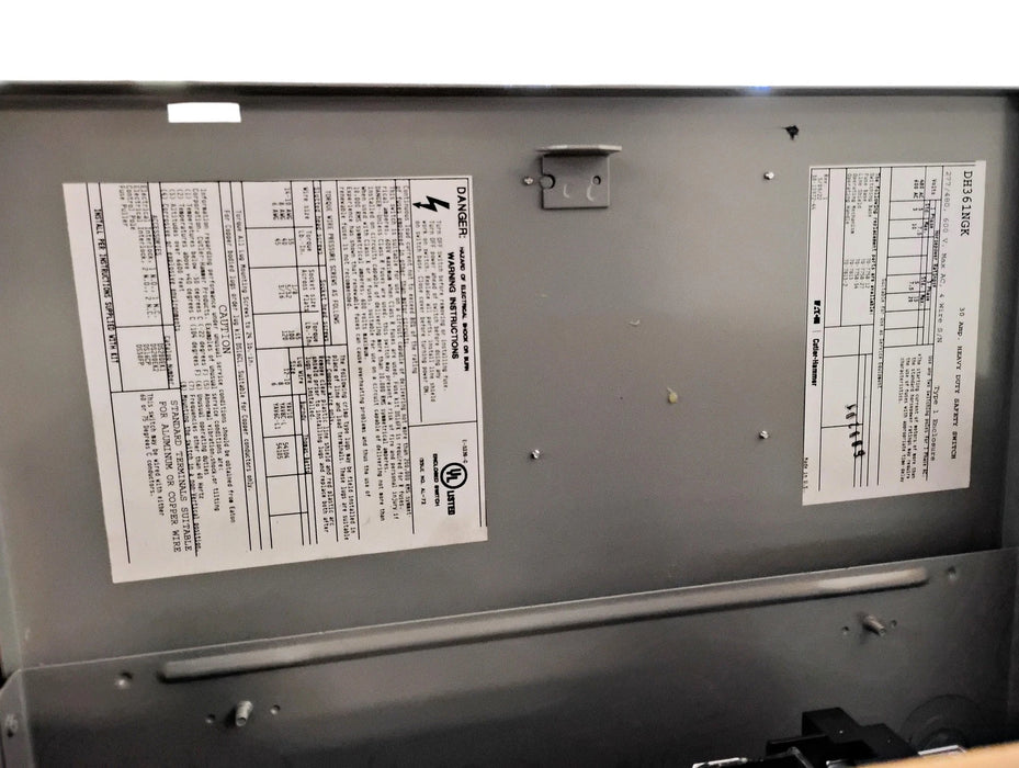 Eaton DH361NGK 600 V AC 30 A 3 P NEMA Type 1 Indoor Heavy Duty Safety Switch