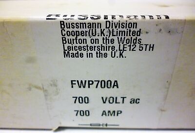 Bussmann FWP-700A 700 A 700VAC High Speed Fuse