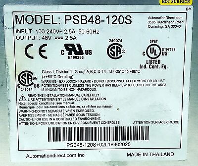 Automation Direct PSB48-120S RHINO Adjustable Power Supply
