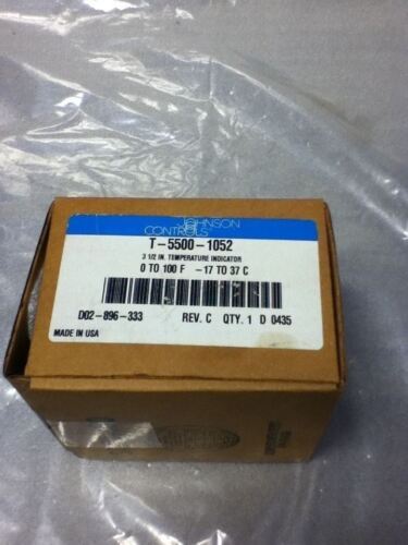 JOHNSON CONTROLS T-5500-1052 TEMPERATURE GAUGE