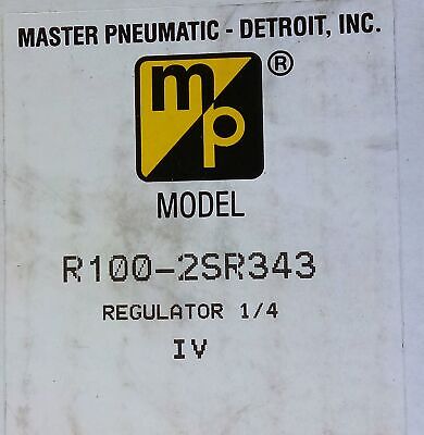 Master Pneumatic R100-2SR343 0-15psi Pneumatic Regulator