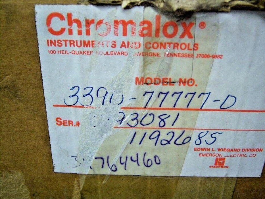 Chromalox Temperature Controller 3390-77777-0