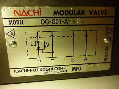 Nachi OG-G01-AC-21 Pressure Reducing Control Valve