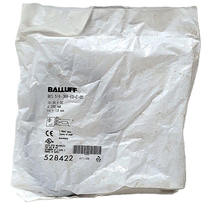 Balluff BES516-369-EO-C-05 10-30 V DC Inductive Proximity Sensor