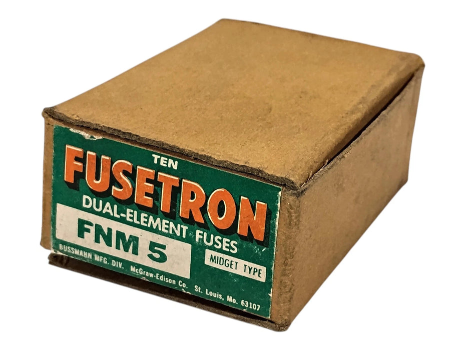 Bussmann FNM-5 250 V AC/DC 5 A Non-Current-Limiting Time-Delay Fuse