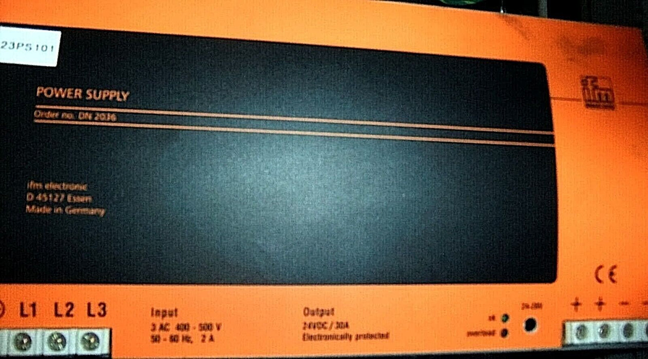 IFM EfectorPower Supply SL30.502 DN2036 DIN RAIL