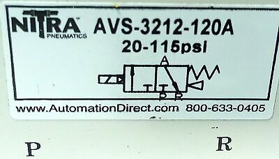 AutomationDirect AVS-3212-120A 110 V AC 20-115 psi Solenoid Valve