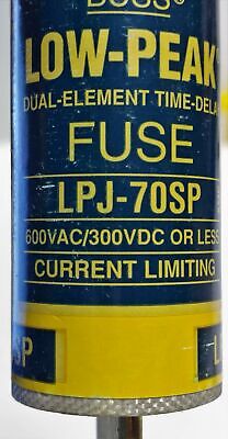 Bussmann LPJ-70SP LOW-PEAK 70 A Class J Time-Delay Current-Limiting Fuse