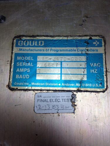 Gould MODICON AS-J470-000 EIA PORT ADAPTER MODULE