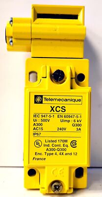 Telemecanique XCS-B1618929 240 V 3 A Safety Keylock Limit Switch