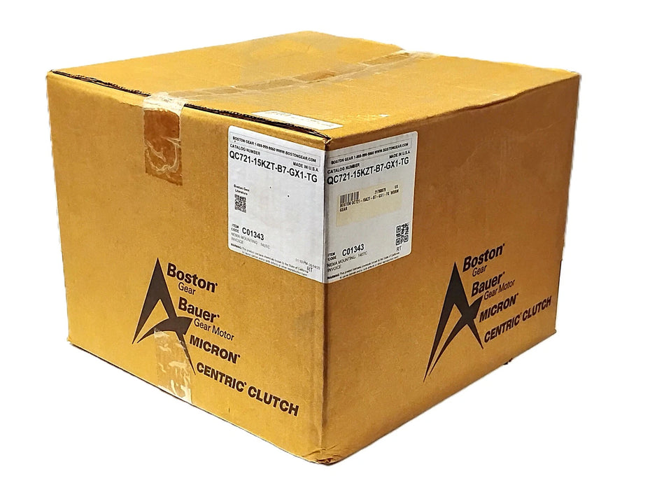 Boston Gear QC721-15KZT-B7-GX1-TG 15:1 Gear Reducer for Food Processing