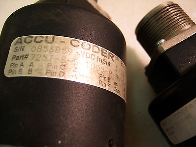 Lot of 2 Accu-Coder Encoders 725I-S-S-1000-RHV-1-F-1-E-Y-N