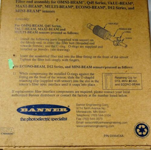 Banner Engineering ITA253S Fiber Optic Cable