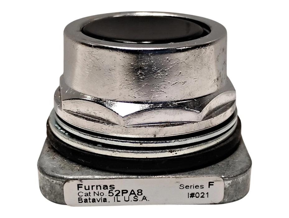 Furnas 52PA8A1 Pushbutton Operator w/ Flush Black Cap
