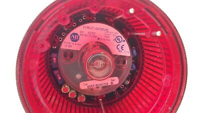 Allen-Bradley 855T-B24DD4 Steady Incandescent Red Stack Light w/ Piezo Sounder