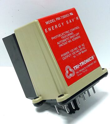 TRI-TRONICS PM-7200X3 18000 120 V AC 1/4 HP Photoelectric Control Safety Relay